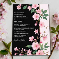 Sakura Blossom Japanese Garden Dark Wedding
