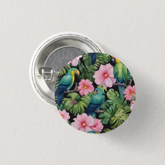 Sakura Blossom Muster spielen Button (Vorne & Hinten)