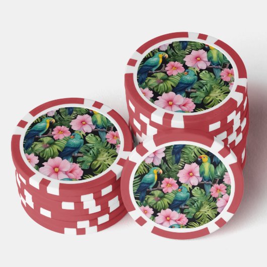 Sakura Blossom Muster spielen Pokerchips (Stapel)