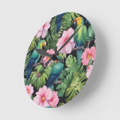 Sakura Blossom Muster spielen Runde Wanduhr (Winkel)