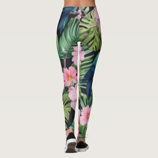 Sakura Blossom Pattern Leggings (Rückseite)