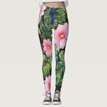 Sakura Blossom Pattern Leggings