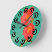 Sakura Blossom Wall Clock Runde Wanduhr (Winkel)