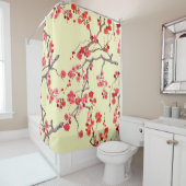 Sakura Blossom Wasserfarbe Nahtloses Muster Duschvorhang (Beispiel)