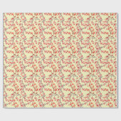 Sakura Blossom Wasserfarbe Nahtloses Muster Geschenkpapier (Flach)