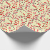 Sakura Blossom Wasserfarbe Nahtloses Muster Geschenkpapier (Ecke)