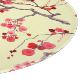 Sakura Blossom Wasserfarbe Nahtloses Muster Schneidebrett (Ecke)