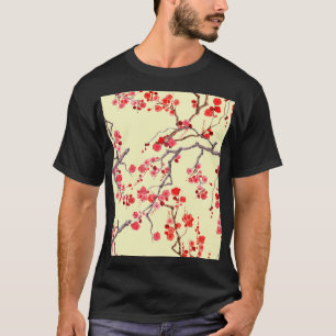 Sakura Blossom Wasserfarbe Nahtloses Muster T-Shirt