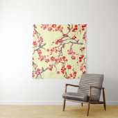Sakura Blossom Wasserfarbe Nahtloses Muster Wandteppich (Beispiel)