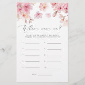 Sakura blossom Wo waren wir Brautparty (Vorderseite)