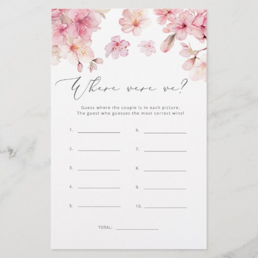 Sakura blossom Wo waren wir Brautparty (Vorderseite)