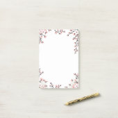 Sakura Blossoms and Fans Post-it Klebezettel (Auf Schreibtisch)