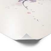 Sakura Blühen über dem See Fotodruck (Ecke)