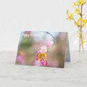 Sakura Blume auf einem Tipp der Twig. Time Helix Karte (Gelbe Blume)