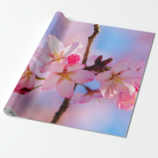 Sakura-Blume auf vertikaler Seite Geschenkpapier (Ungerollt)