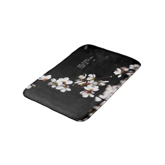 Sakura-Blume Badematte (Schrägansicht)
