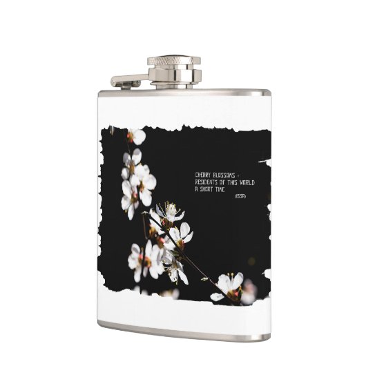 Sakura-Blume Flachmann (Links)