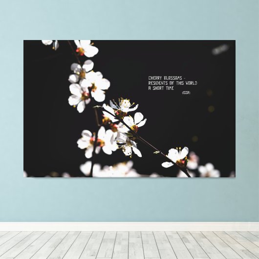 Sakura-Blume Leinwanddruck (Insitu (Holzboden))