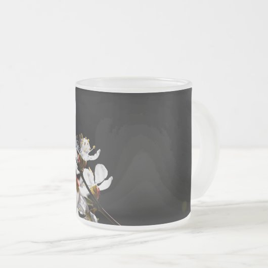 Sakura-Blume Mattglastasse (VorderseiteRechts)