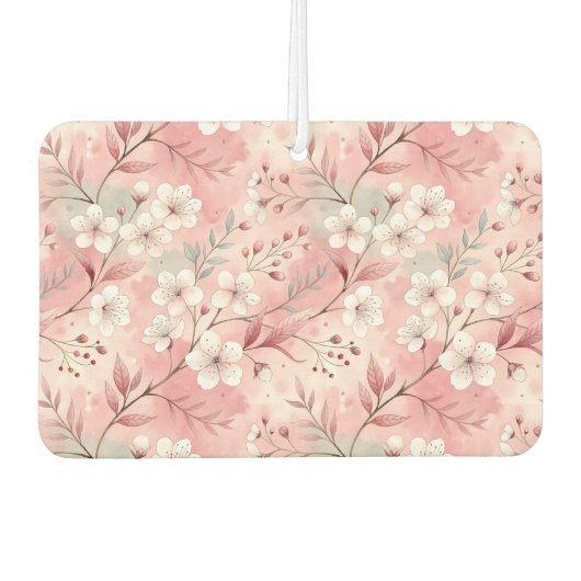 Sakura Blume Pattern Pink Autolufterfrischer (Vorderseite)
