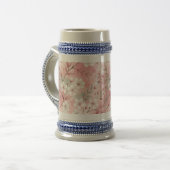Sakura Blume Pattern Pink Bierglas (Vorderseite Links)