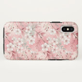 Sakura Blume Pattern Pink Case-Mate iPhone Hülle (Rückseite (Horizontal))