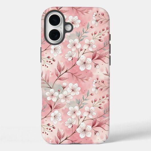 Sakura Blume Pattern Pink Case-Mate iPhone Hülle (Rückseite)