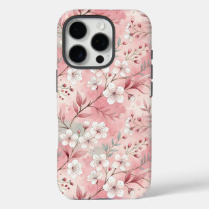 Sakura Blume Pattern Pink iPhone 16 Pro Hülle