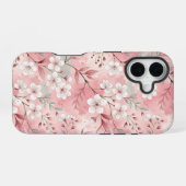 Sakura Blume Pattern Pink iPhone 16 Hülle (Rückseite (Horizontal))