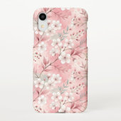 Sakura Blume Pattern Pink iPhone Hülle (Rückseite)