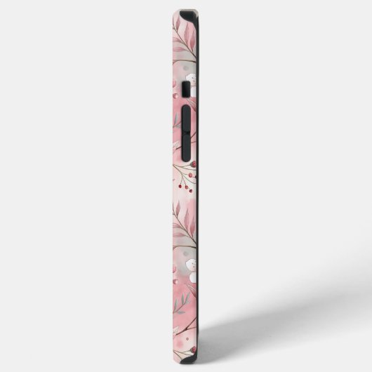 Sakura Blume Pattern Pink iPhone Hülle (Linke Seite)