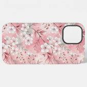 Sakura Blume Pattern Pink iPhone Hülle (Rückseite (Horizontal))