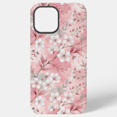 Sakura Blume Pattern Pink iPhone Hülle (Rückseite)