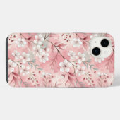 Sakura Blume Pattern Pink iPhone Hülle (Rückseite (Horizontal))