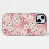 Sakura Blume Pattern Pink iPhone Hülle (Rückseite (Horizontal))