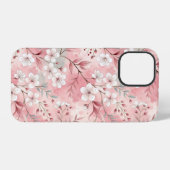 Sakura Blume Pattern Pink iPhone Hülle (Rückseite (Horizontal))