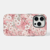Sakura Blume Pattern Pink iPhone Hülle (Rückseite (Horizontal))