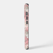 Sakura Blume Pattern Pink iPhone Hülle (Linke Seite)