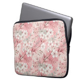 Sakura Blume Pattern Pink Laptopschutzhülle (Vorderseite Links)