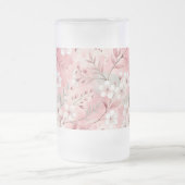 Sakura Blume Pattern Pink Mattglas Bierglas (Mittel)