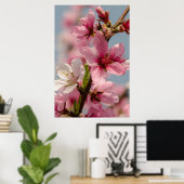 Sakura Blume, rosa japanische Blume Poster (Heimbüro)