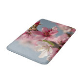 Sakura-Blume, rosa japanische Fotografie Badematte (Schrägansicht)