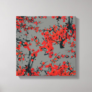 Sakura Blume Stretched Canvas Print Leinwanddruck