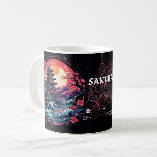 Sakura Blume Tasse (Vorderseite Links)