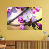 Sakura Blume und Buds im Schatten eines Baumes Leinwanddruck (Insitu (Wohnzimmer))