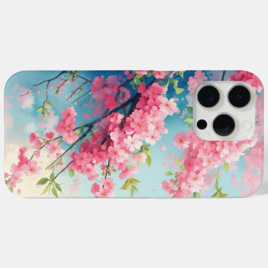 Sakura Blush of Spring Case-Mate iPhone Hülle (Rückseite (Horizontal))
