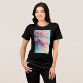 Sakura Blush of Spring Tri-Blend Shirt (Vorderseite voll)