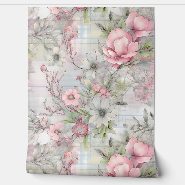 Sakura Blush Serenade Botanisch Tapete (Abrollen)