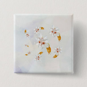 Sakura - Blüte der japanischen Kirsche Button