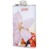 Sakura - Blüte der japanischen Kirsche Flachmann (Links)